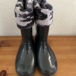 Carter's Toddler Rollover Faux Fur Cuff Rain Boot